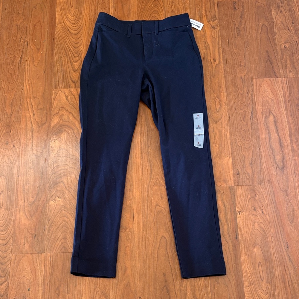 Navy Pixie Skinny Dress Pants